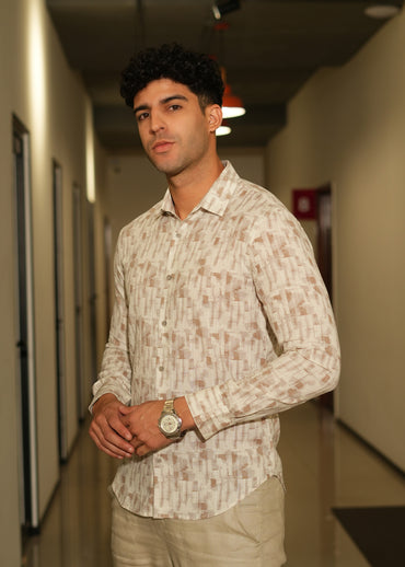 Men's full sleeve normal collar shirt