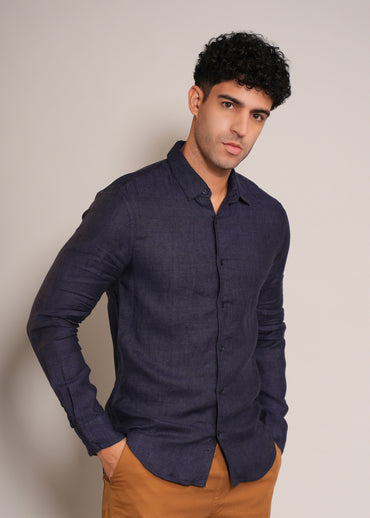 Men's full sleeve normal collar shirt