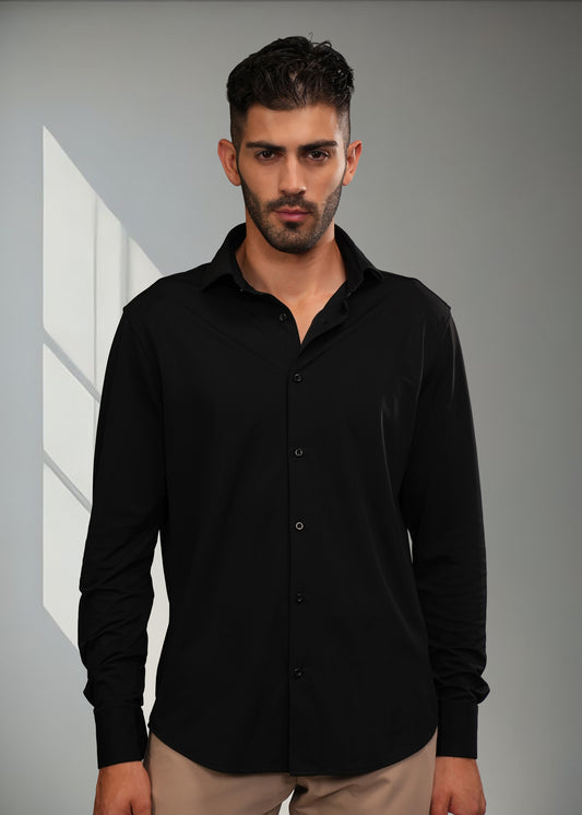 Mens Cutaway Knit Shirt