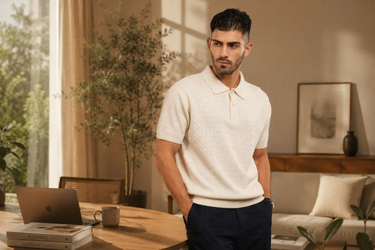 Why Every Wardrobe Needs a Knit Polo T Shirt for Men