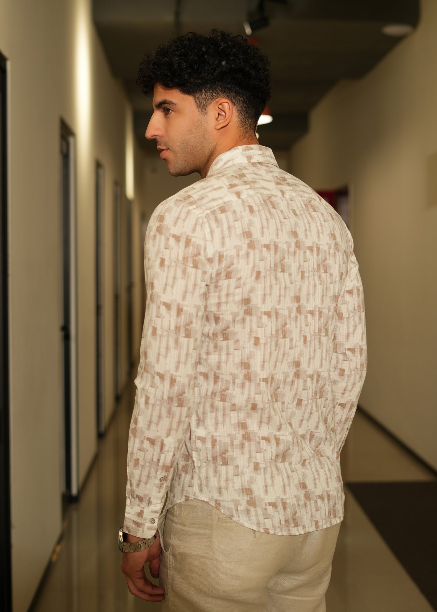 Men's full sleeve normal collar shirt