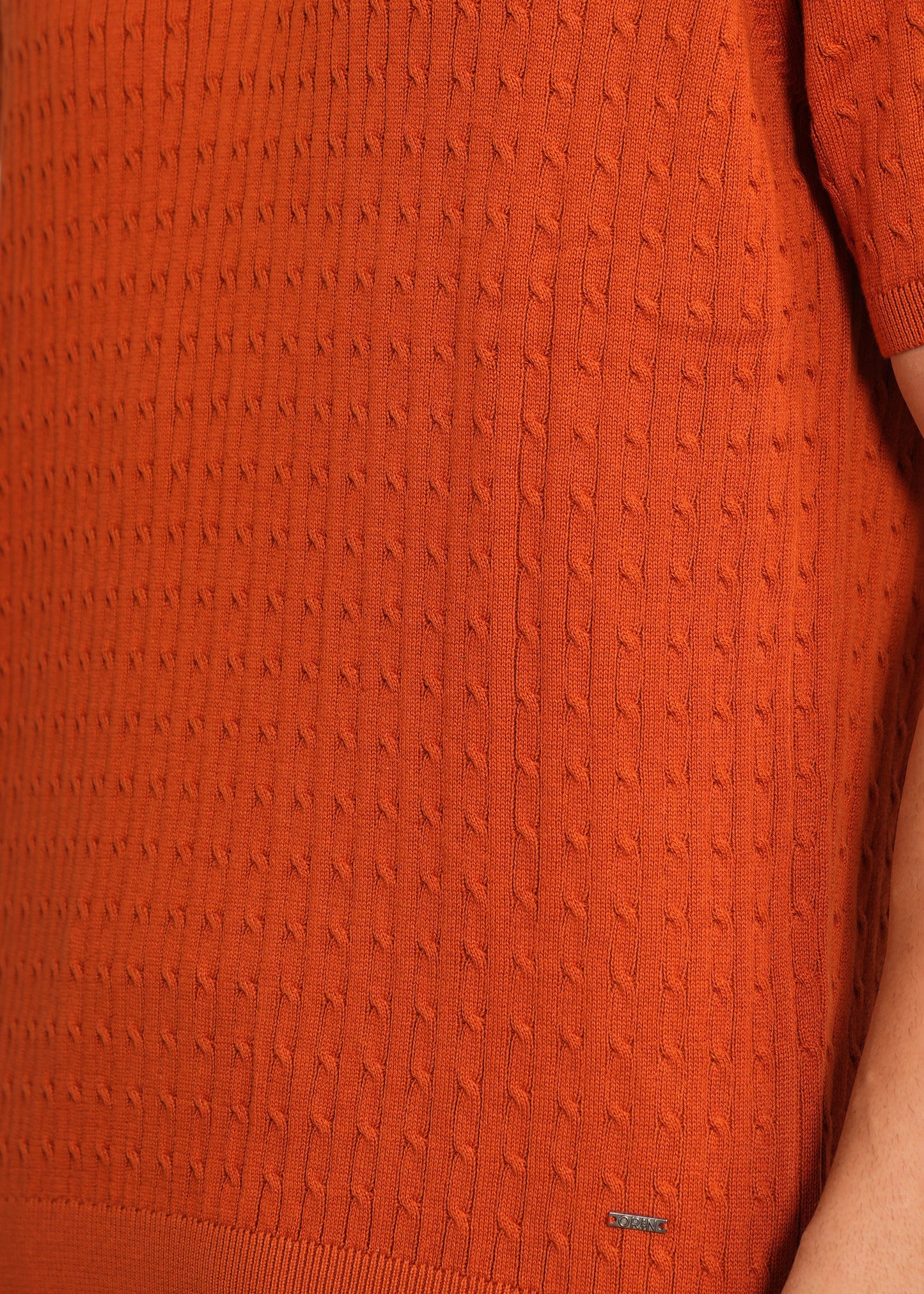 Men's regular flat knit polo