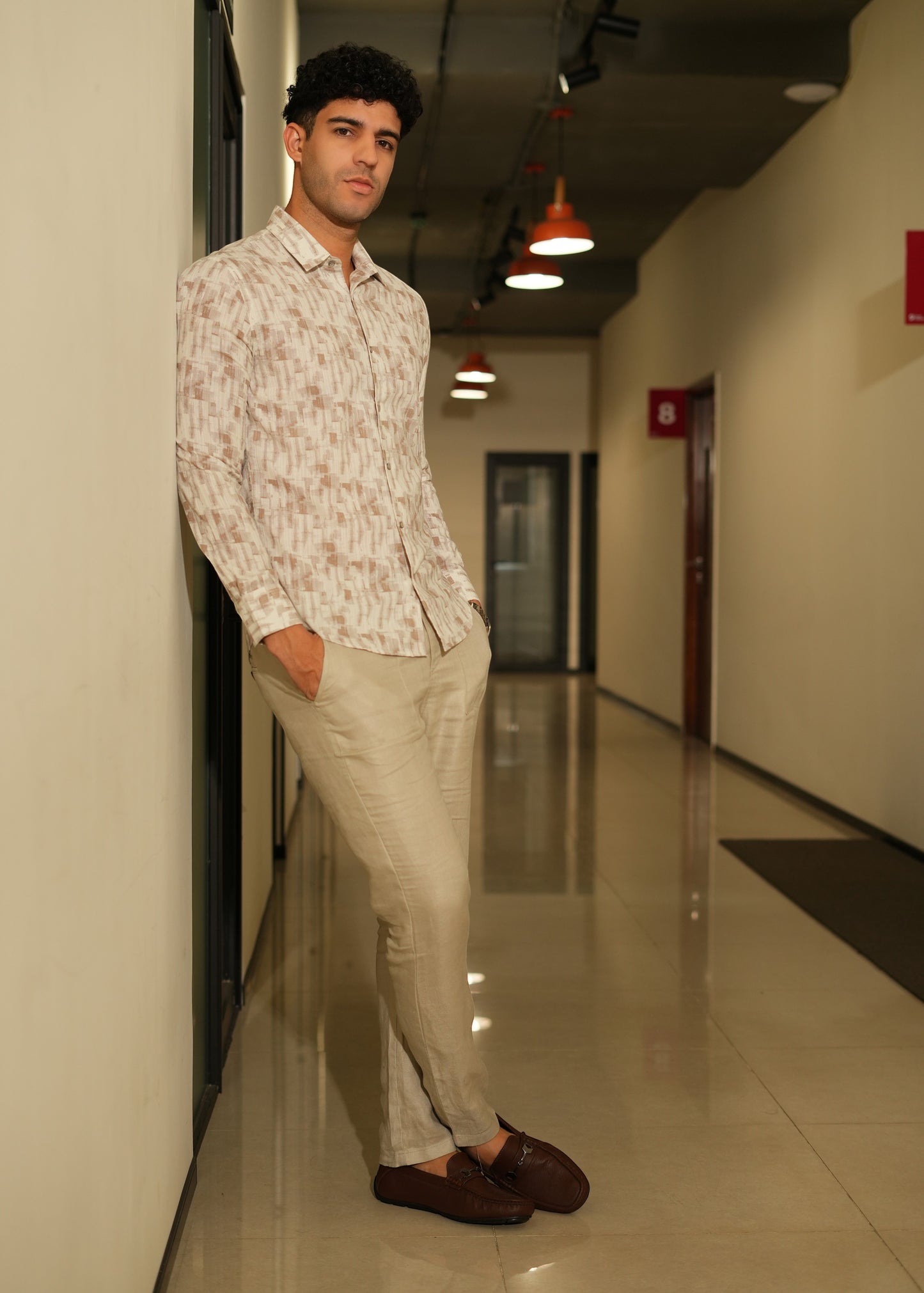 Men's full sleeve normal collar shirt