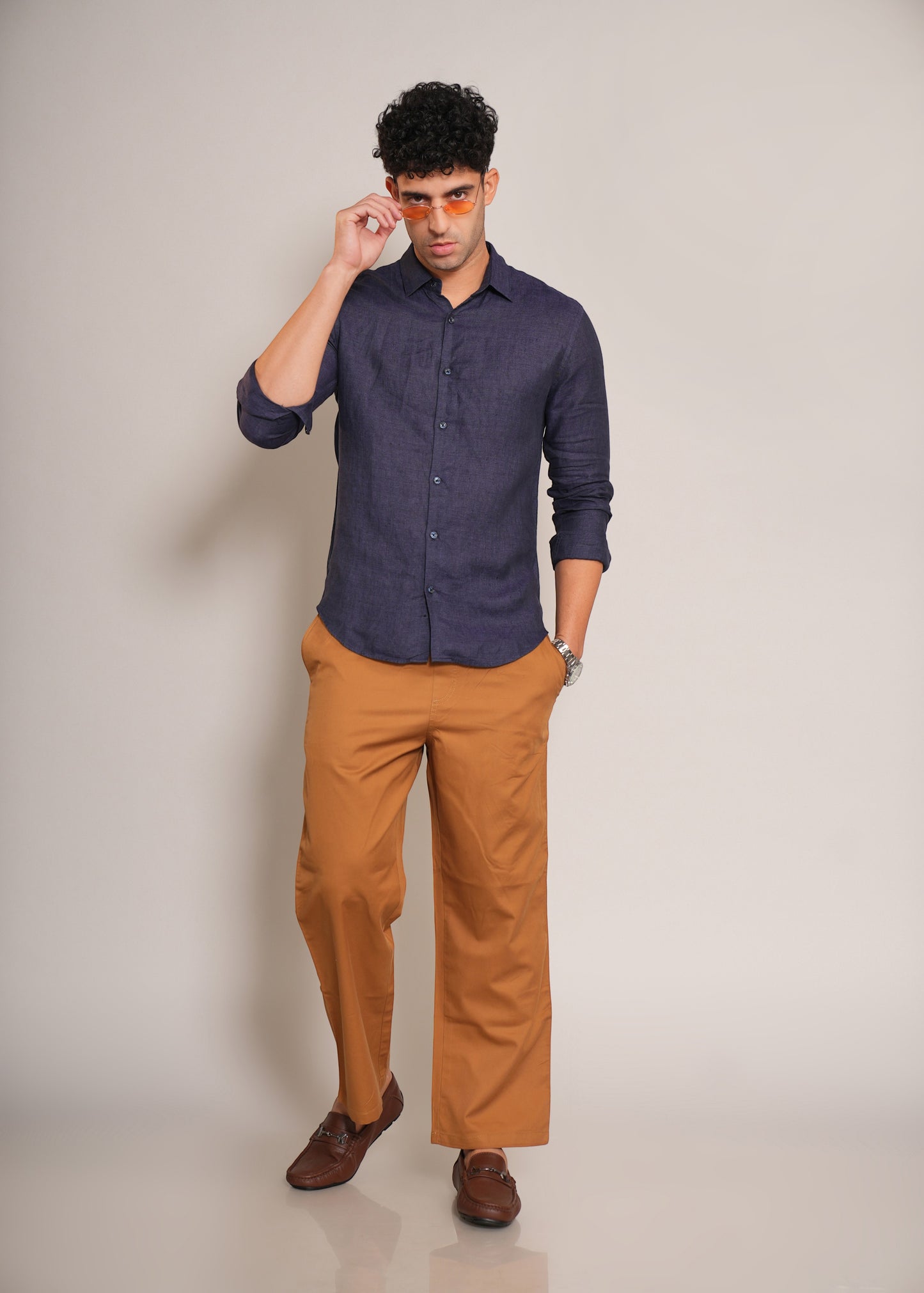 Men's full sleeve normal collar shirt