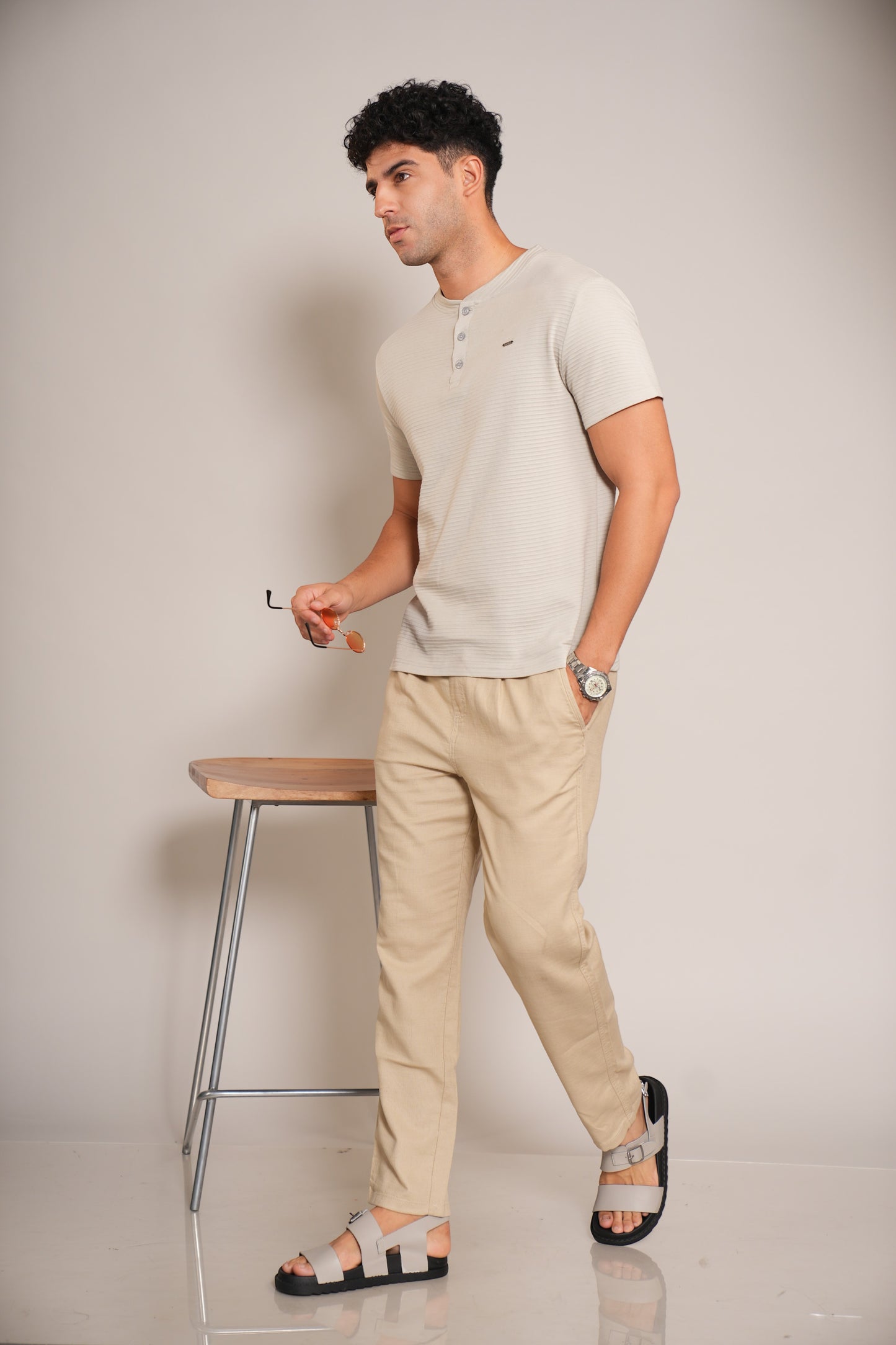 cotton grey t shirt men
