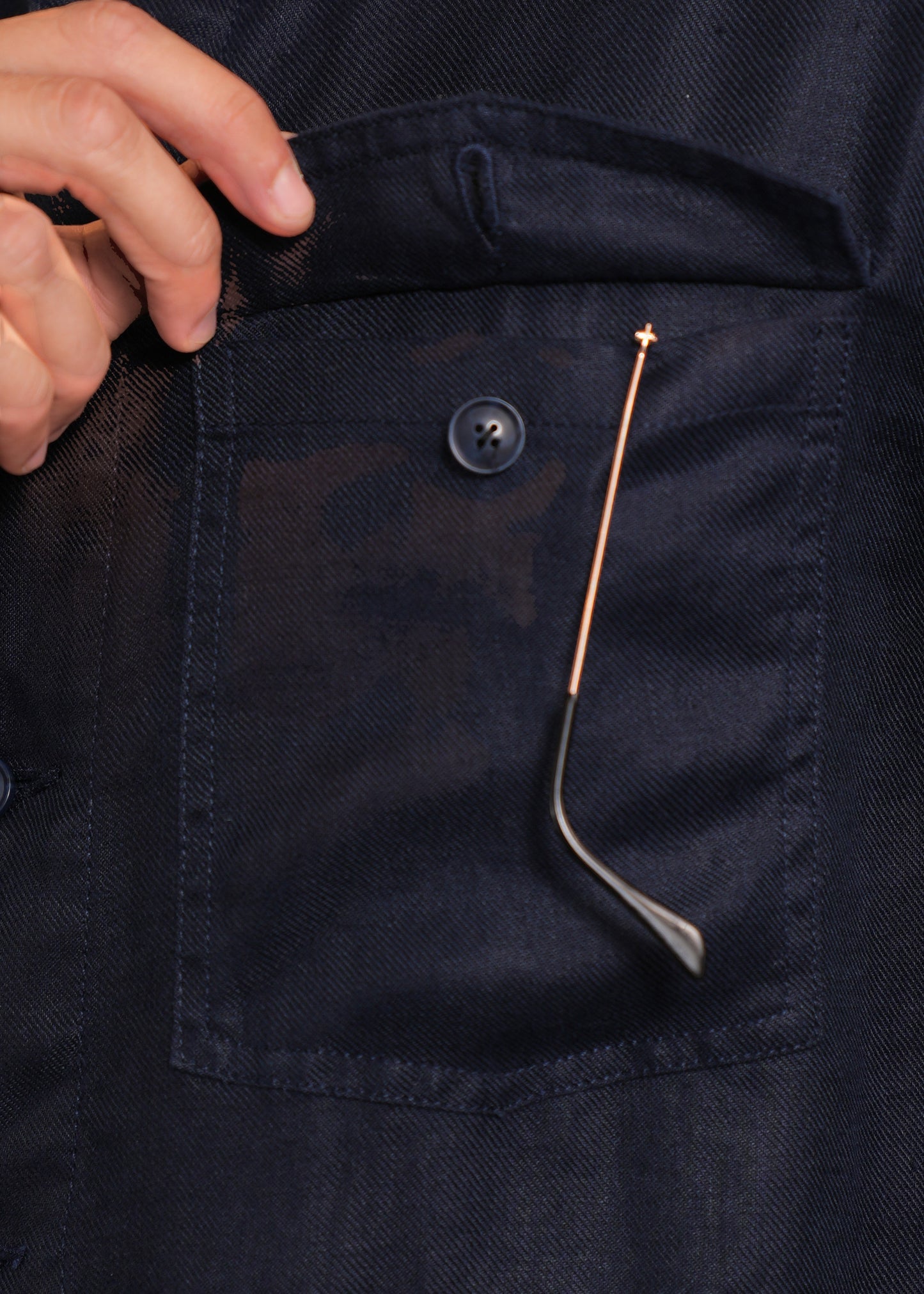 Men's combat style shacket.